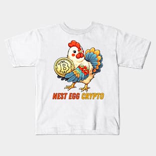 Bitcoin chicken for trading entrepreneur Kids T-Shirt